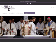 Tablet Screenshot of catholicfamilyconference.org
